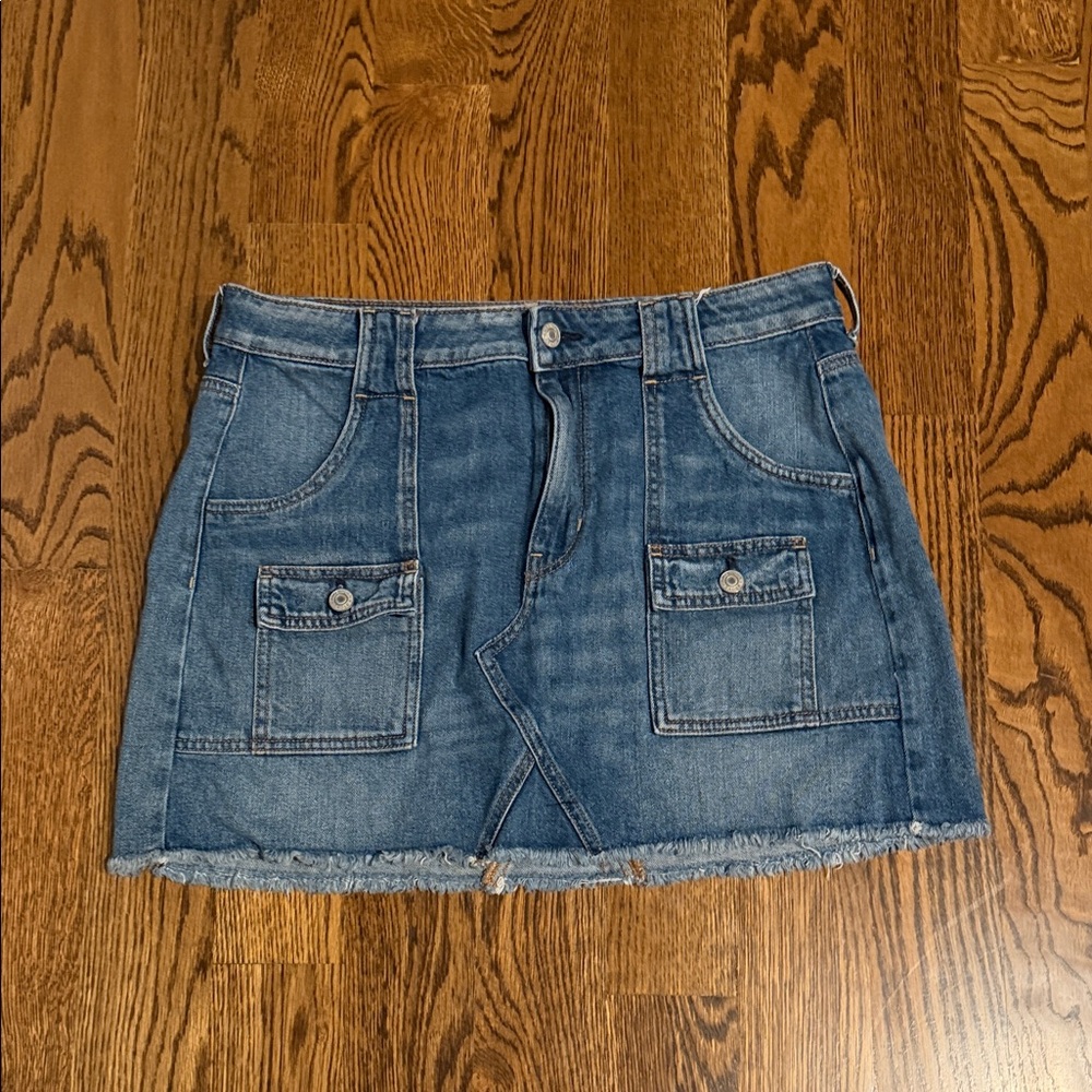 American Eagle Outfitters Blue Denim Mini Skirt
